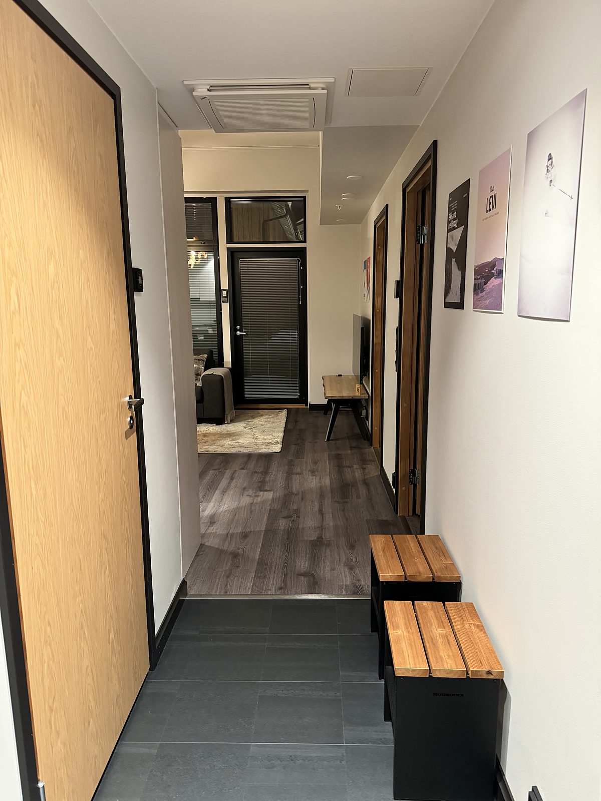 Entrance, with somewhere to put boots