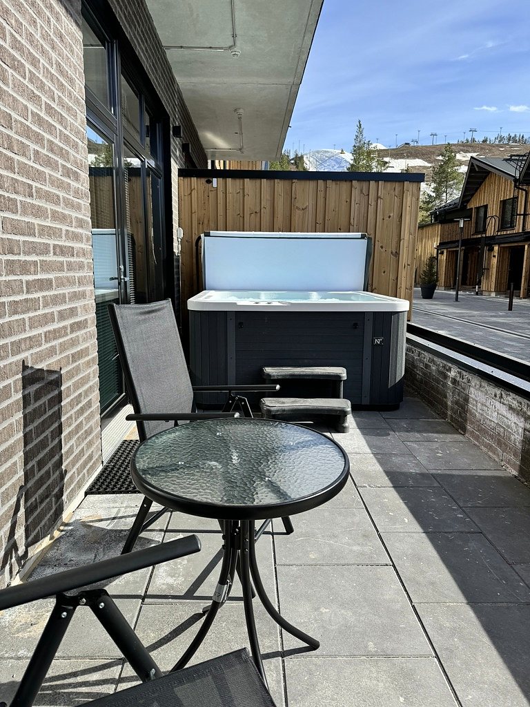 The terrace